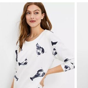 Loft Lou and grey lobster shirt